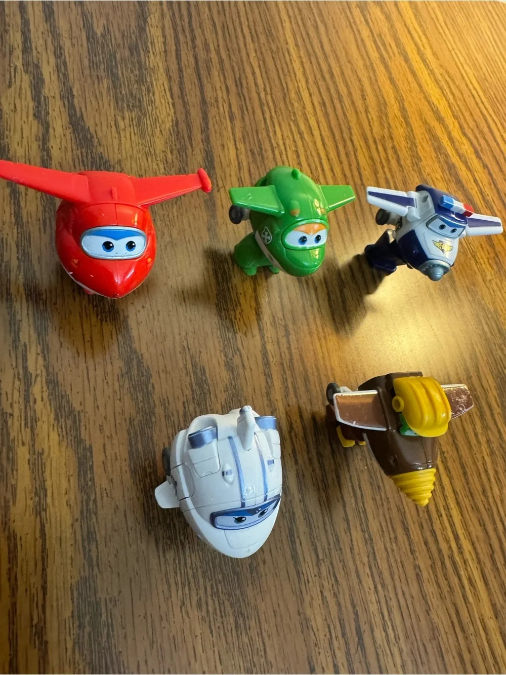 SUPER WINGS Lot of 5 Transforming Jet Toys 2